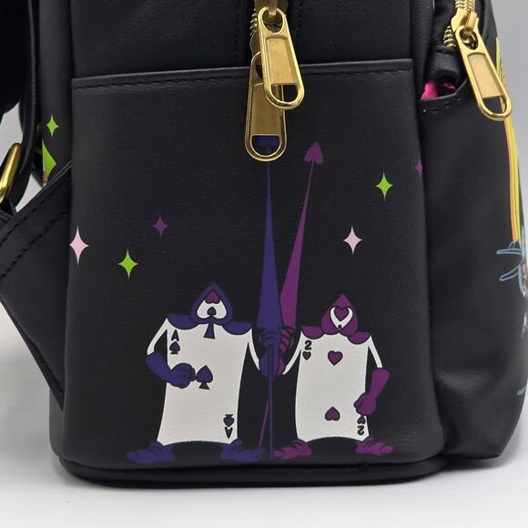 Loungefly Disney Alice In Wonderland Glow-In-The-Dark Characters Mini Backpack main image 8